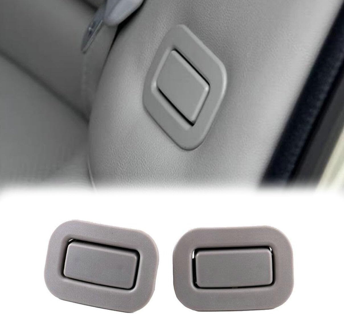 2X Grey Rear Seat Recliner Buttons For Subaru Forester 2009-2013 – Replacement Part #64328AG011 / 64328AG001