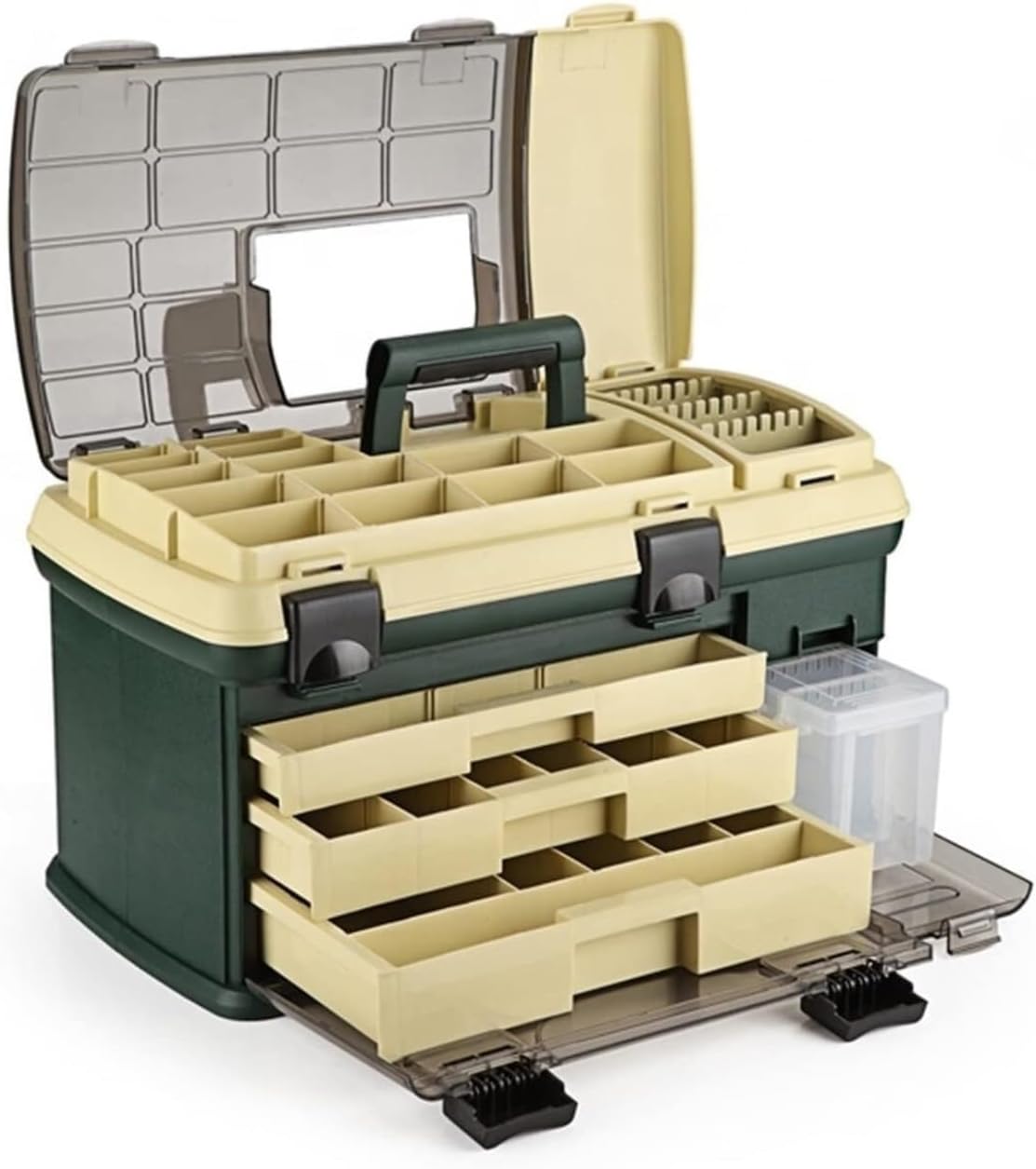 Fishing Tackle Box, Multifunctional Fishing Gear Box Portable Spinner Bait Camping Classification Storage Art & Craft Case