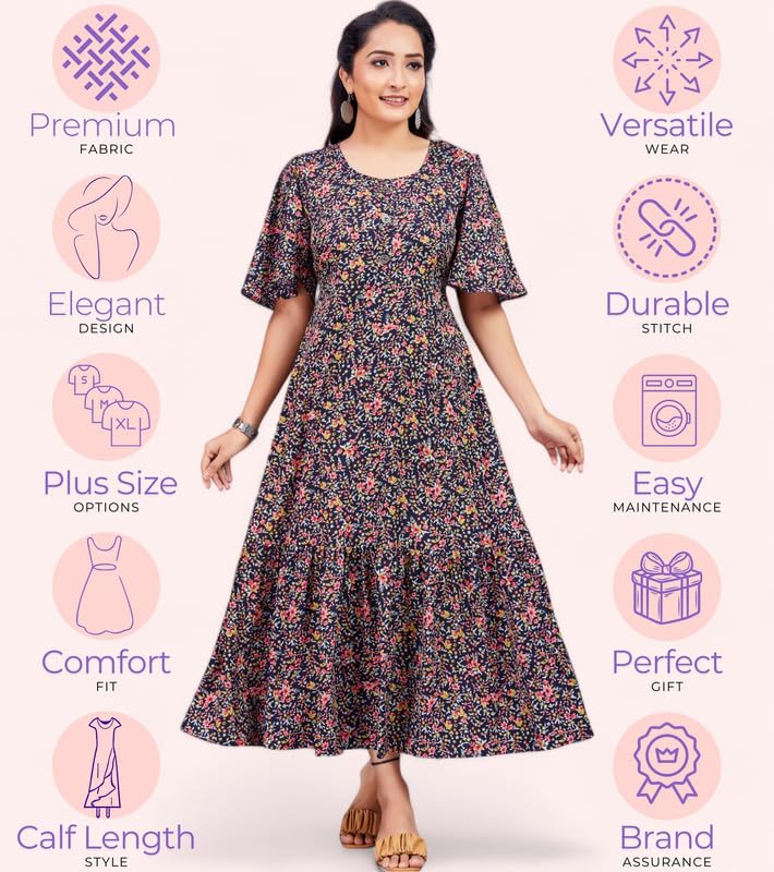 Image of Polyester Floral Regular Women Kurta
