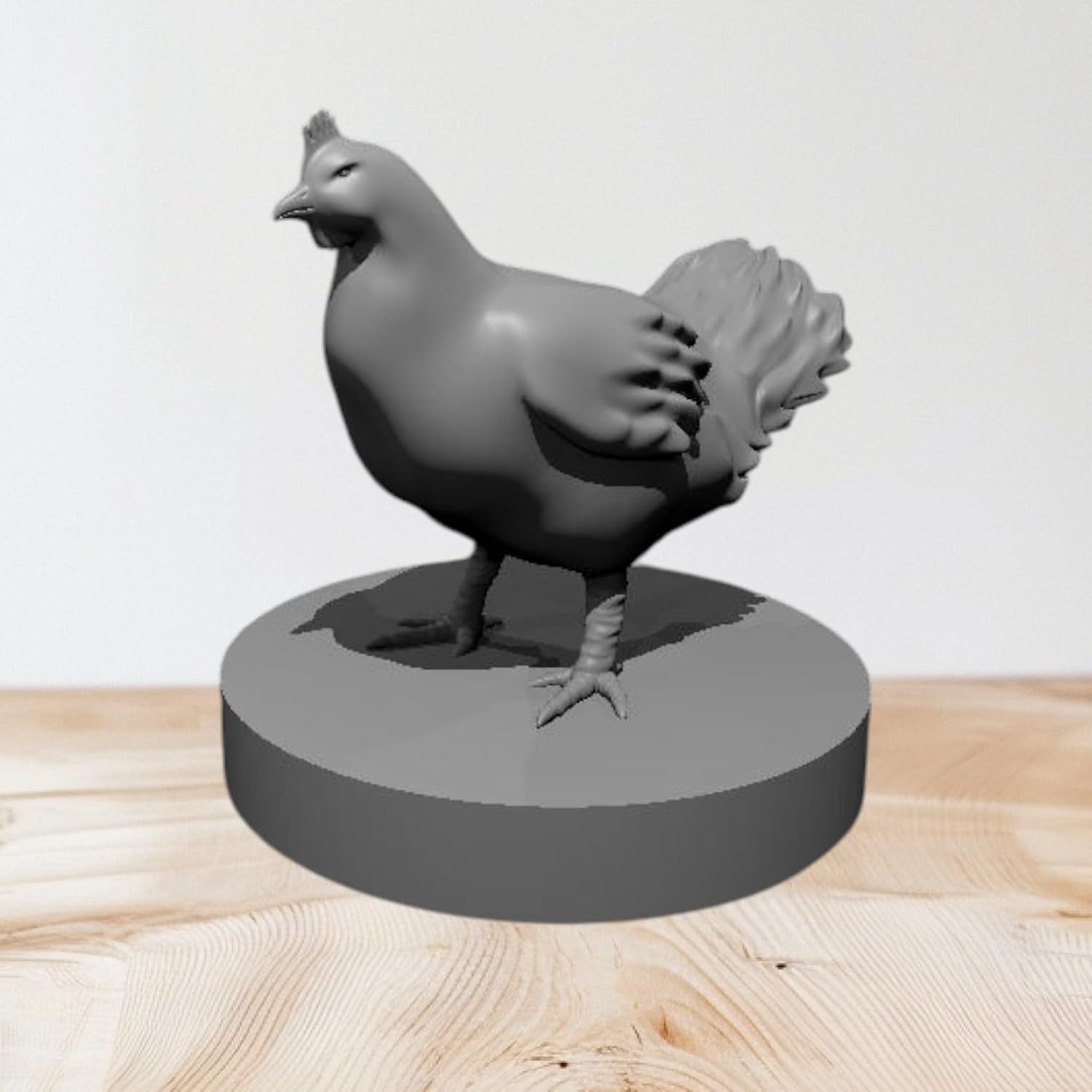 Unpainted DND Chicken Miniature Figurine, Tabletop Gaming Collectible, Fantasy World, Ideal Gift for Dungeon Masters and Collectors - Designed by MZ4250