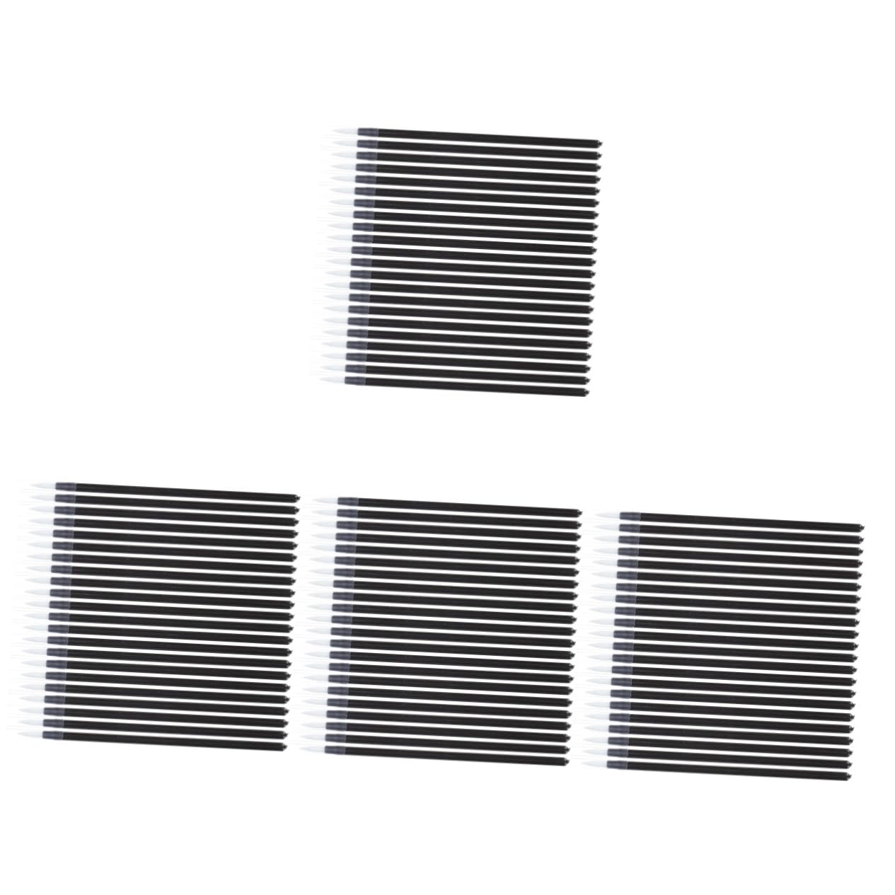 HAPINARY 4sets Essential Makeup Tools Eyeliner Brush Set Spoolies Ideal for Eye Makeup Lip Liner Beauty Kit 50pcs*4