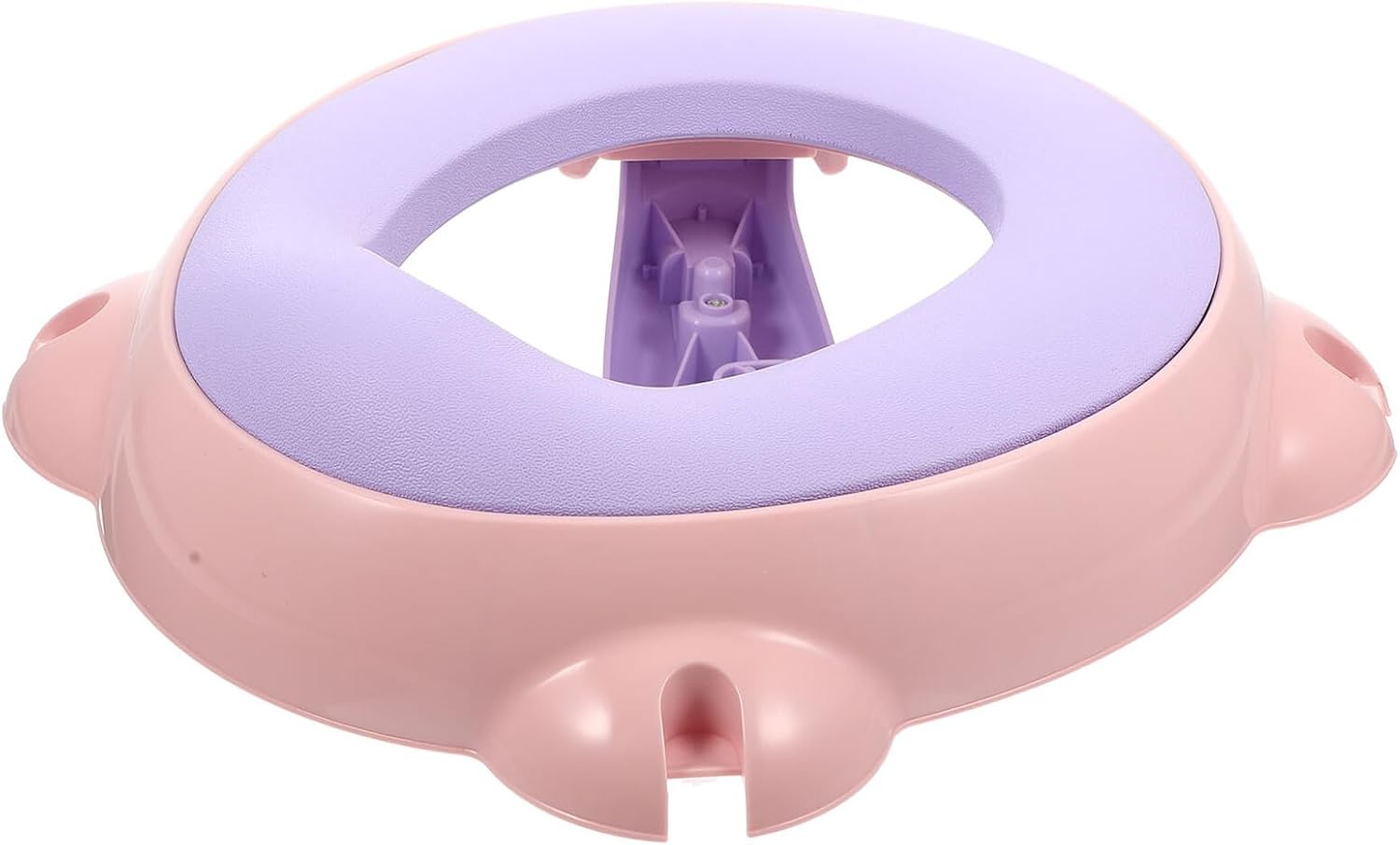 Totority Portable Potty Seat for Travel, Foldable 2-in-1 Toilet Trainer with Hard Cushion, Large Size Portable Toilet for Boys, Compact Travel Potty for Outdoor and Car Use