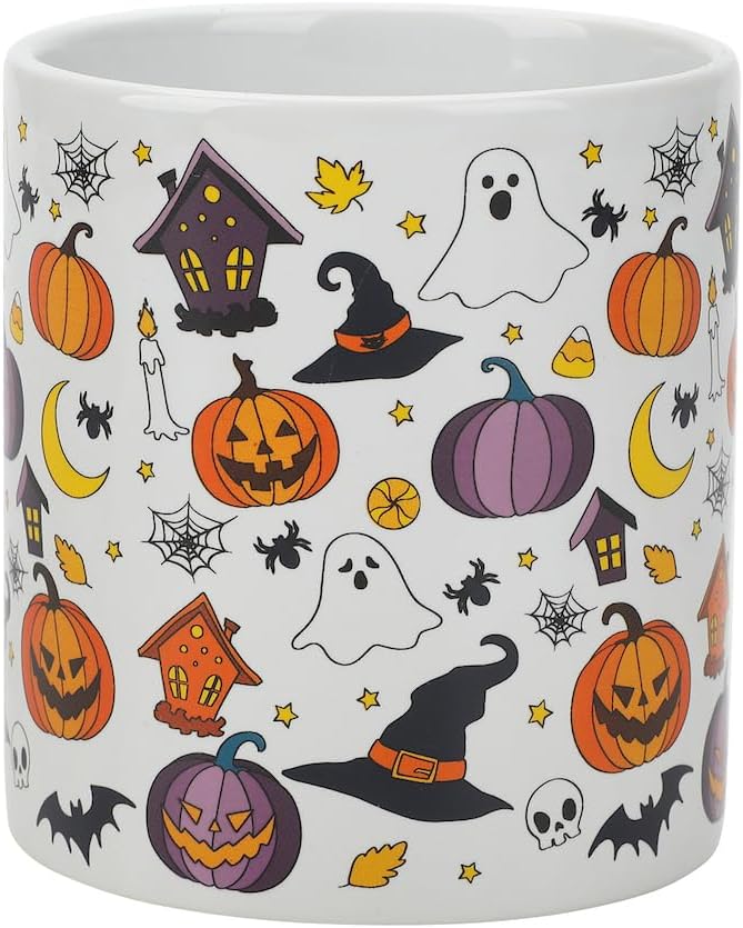Bioworld Halloween Ghosts & Scary Icons 2-Pack 16 Oz Ceramic Mugs - Image 2