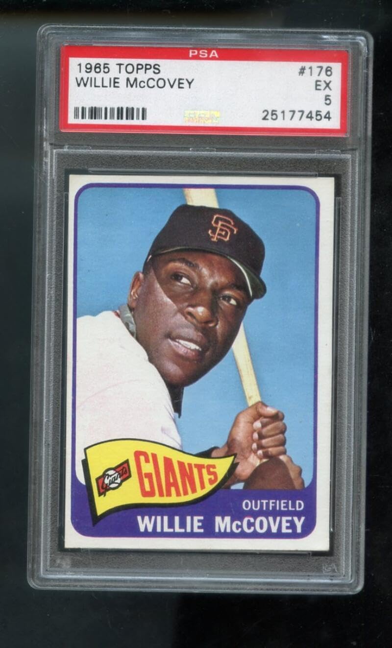 1965 Topps #176 Willie McCovey PSA 5 Graded Baseball Card San Francisco Giants