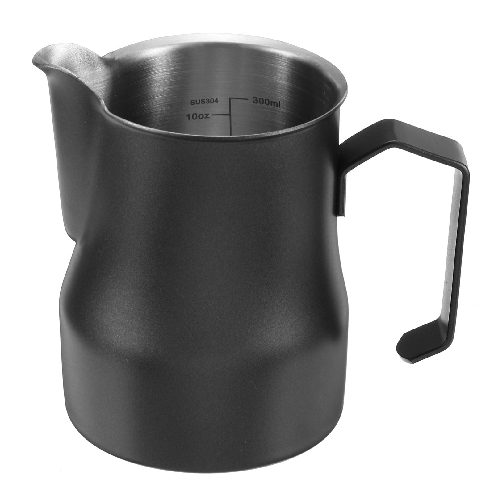 Pichet à mousser à lait 350ml noir pour réussir son latte art à la maison