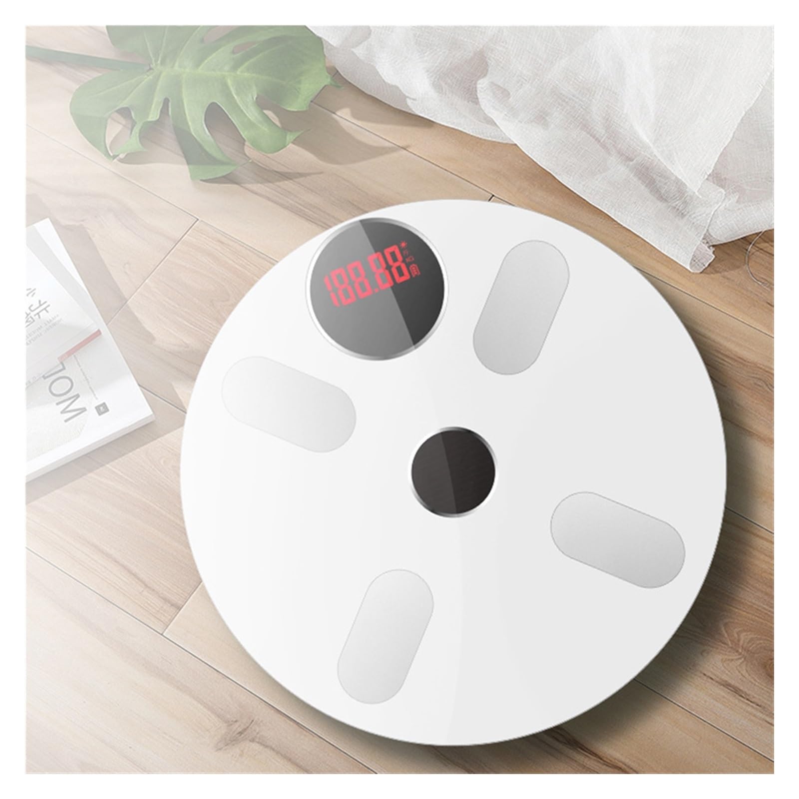 Bilancia For Grasso Corporeo Bluetooth BMI Elettronica Intelligente Digitale A LED For Pesare Il Corpo Da Bagno Preciso E Facile Da Leggere(Pink)