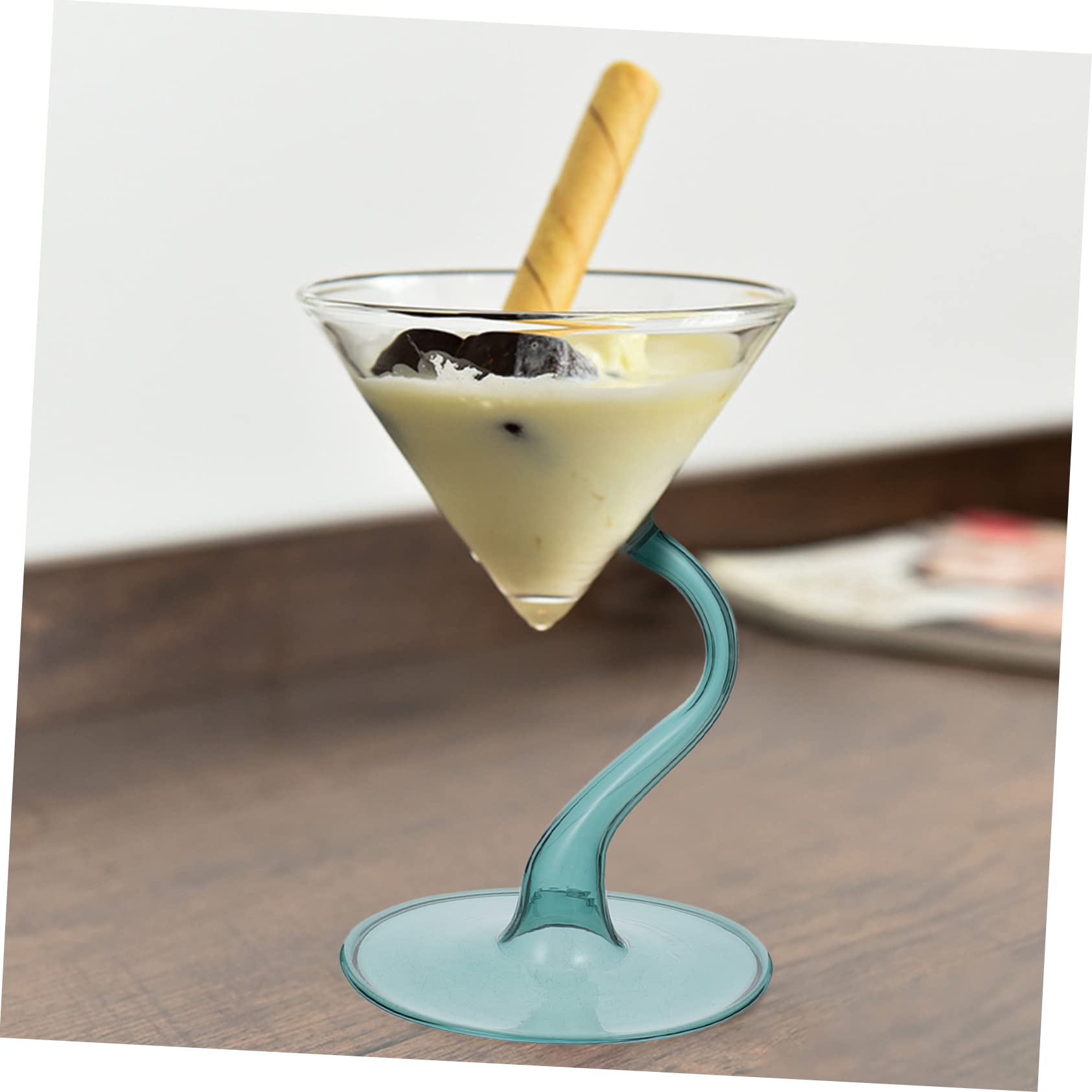 PRETYZOOM 3 Pz Coppa Gelato in Tazze Bicchieri Da Whisky Mini Gelato Bicchieri Da Liquore Ciotola Di Punch Da o Da Martini Coppette o Bicchiere Green