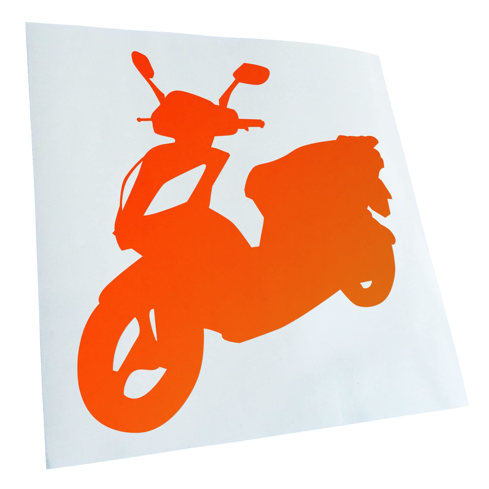 Kiwistar - Car Sticker - Neon Orange - 30 x 30 cm Scooter Custom Scooter - Rear Window Car Sticker Weatherproof for Car Truck Moped Truck - Sticker Exterior Self-Adhesive Tuning Accessories for Window