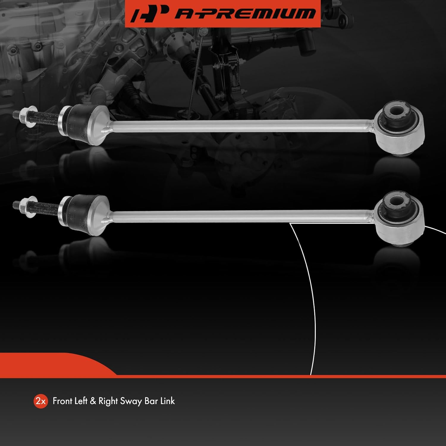 A-Premium 2 x Front Sway Bar Links Stabilizer Bar Links, Compatible with Mercedes-Benz GLE300d, GLE350, GLE350d, GLE400, GLE43 AMG, GLE450 AMG, GLE550, GLE550e, GLE63 AMG S, GL350, GL450, GL550