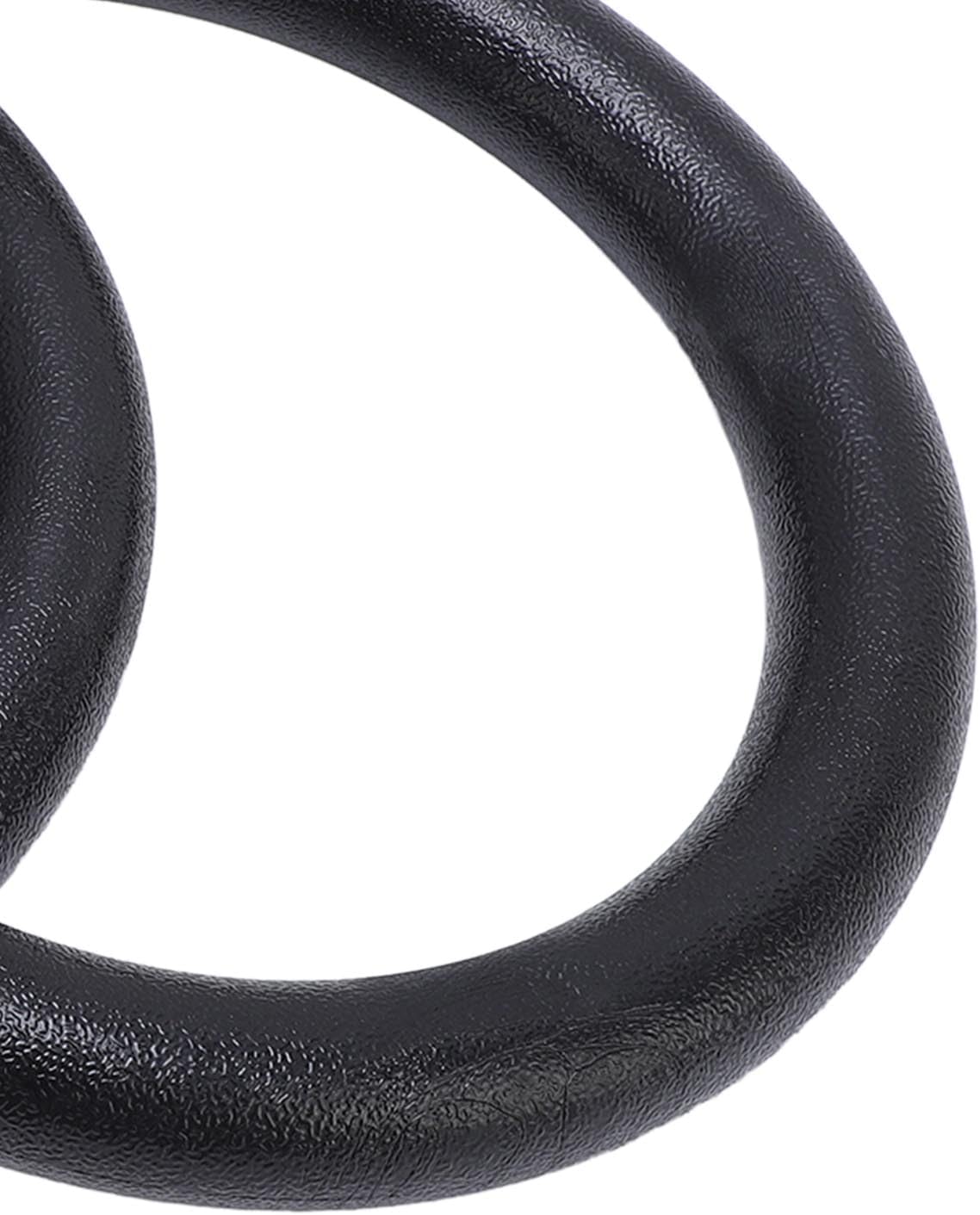 Keenso Gymnastic Rings 300kg Capacity High Strength ABS & Polyester Exercise Rings for Pull Ups Strength Training Core Stability Workout with Straps Portable Easy Installation