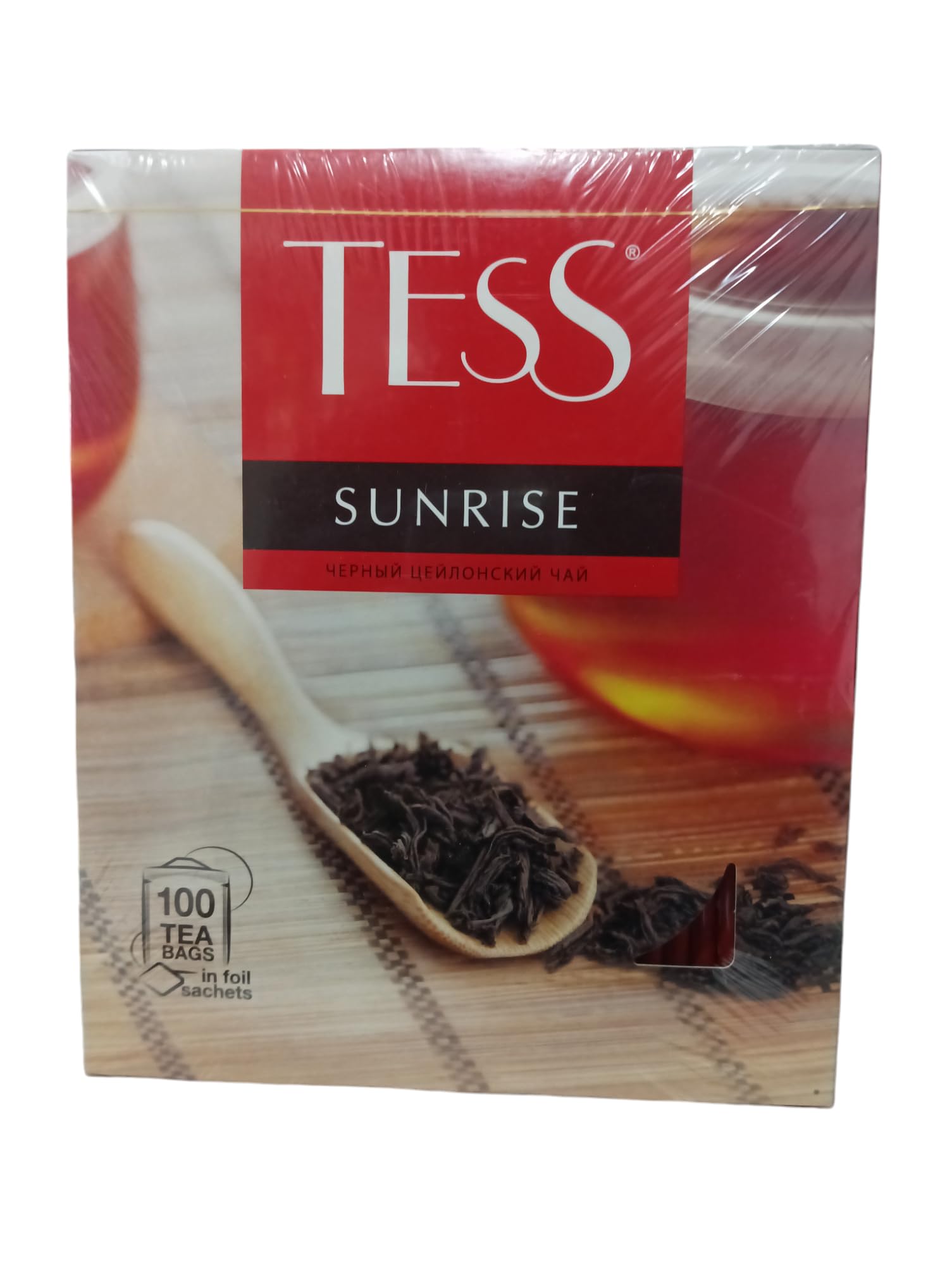 TessSunrise Black Ceylon 100 Tea Bags | 100% Pure & Original | Bold & Aromatic | Ceylon Tea | Imported.