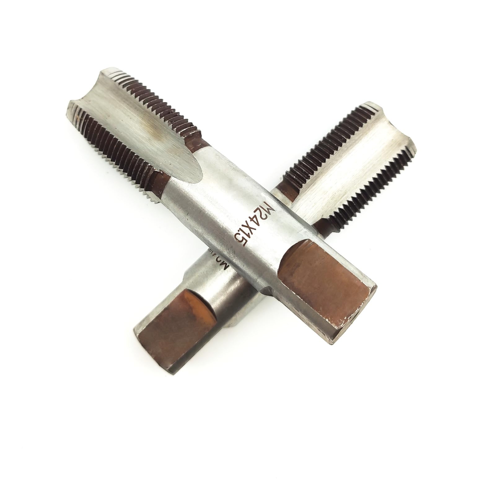 AtticZone M24 x 1,5 grifo de rosca de mano métrica, paso de 1,5 mm, 1 grifo de rosca, 1 grifo de enchufe, mano derecha (M24 x 1,5, grifo)