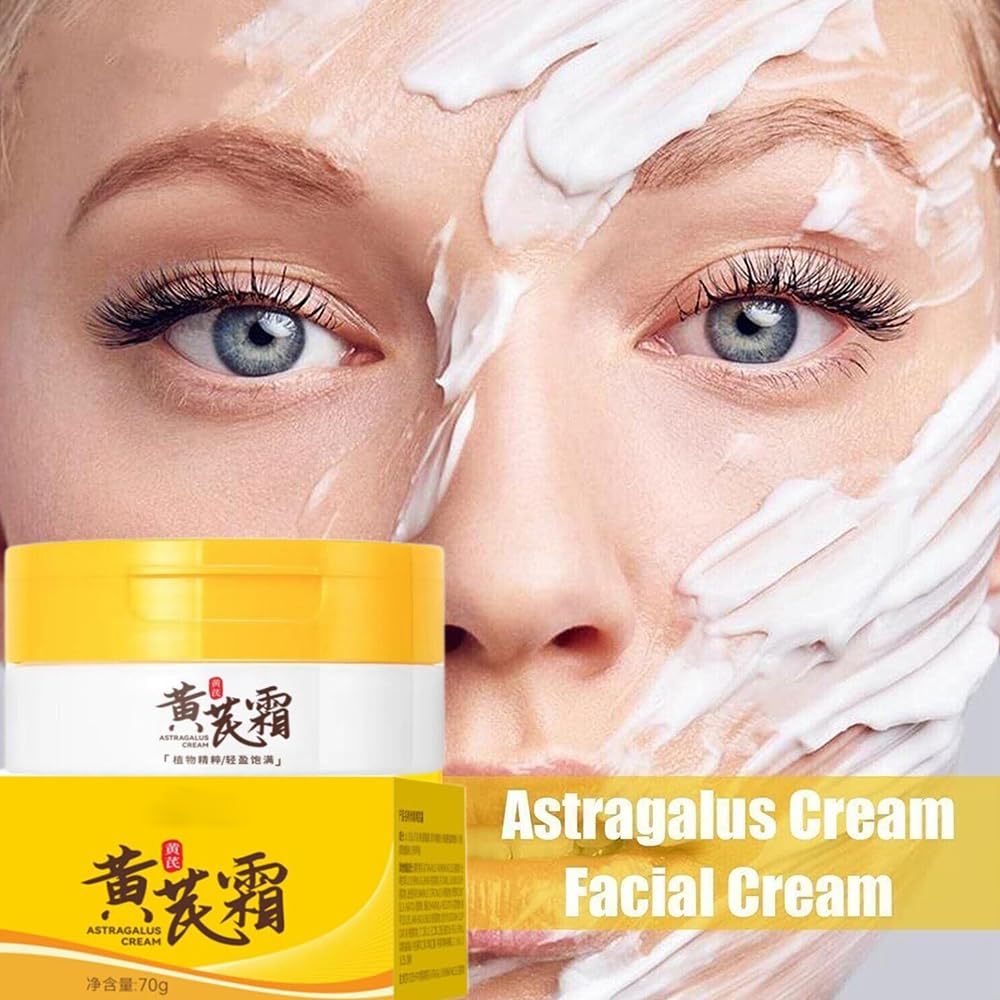 Astragalus Feuchtigkeitscreme | 70 G, Anti-Falten & Anti-Aging | Mit Natürlichen Pflanzenextrakten