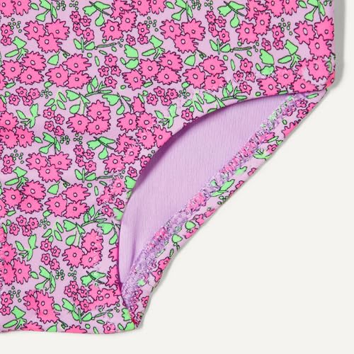 Image of Amazon Essentials Girls and Toddlers' Cross-Back One-Piece Swimsuit