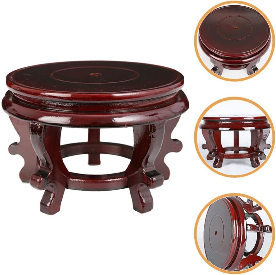 ABOOFAN Oriental Plant Stand Indoor Succulent Display Pot Holder Balcony Stool Planter Rack Decor