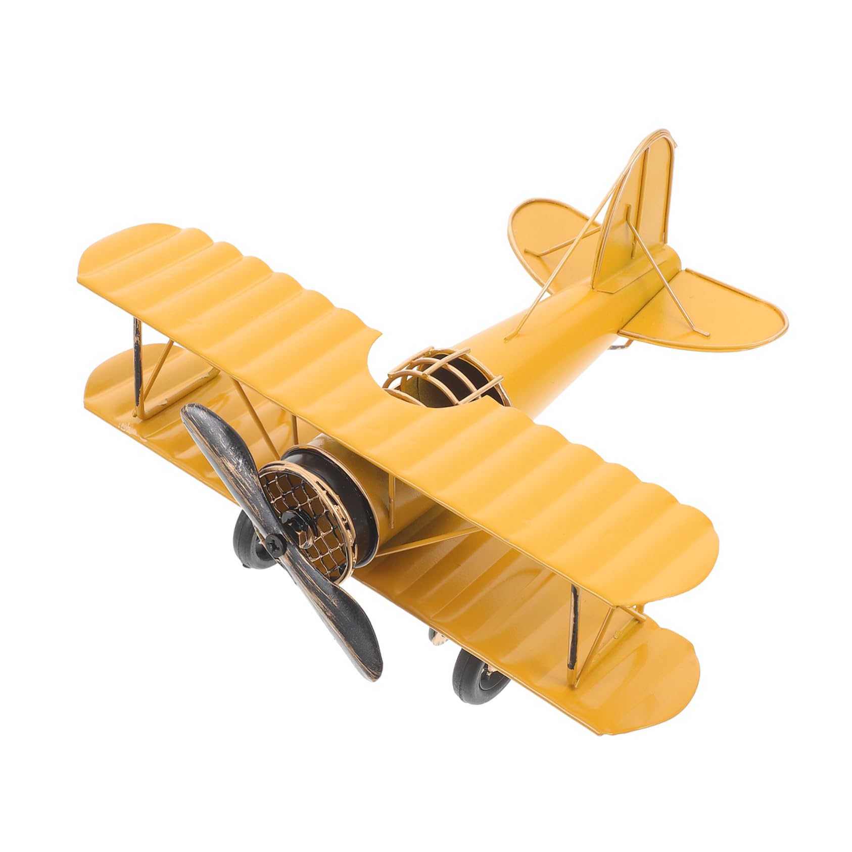 Amazon.co.jp: WOONEKY レトロ鉄製飛行機模型 卓上に置ける小型