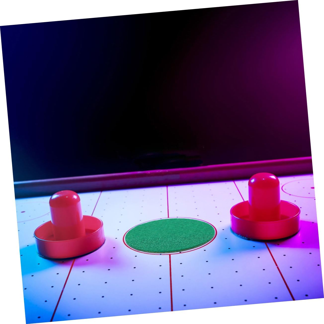 Milisten Green Self Adhesive Mallet Pads for Air Hockey Paddles and Goal Handles Durable Felt Replacement