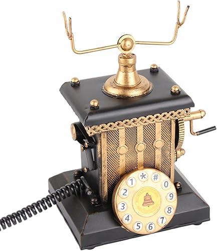 Miniatura 9 de Gran creativo retro decorativo modelo de teléfono decoración de la pared del teléfono, estilo europeo operado a mano decoración de teléfono