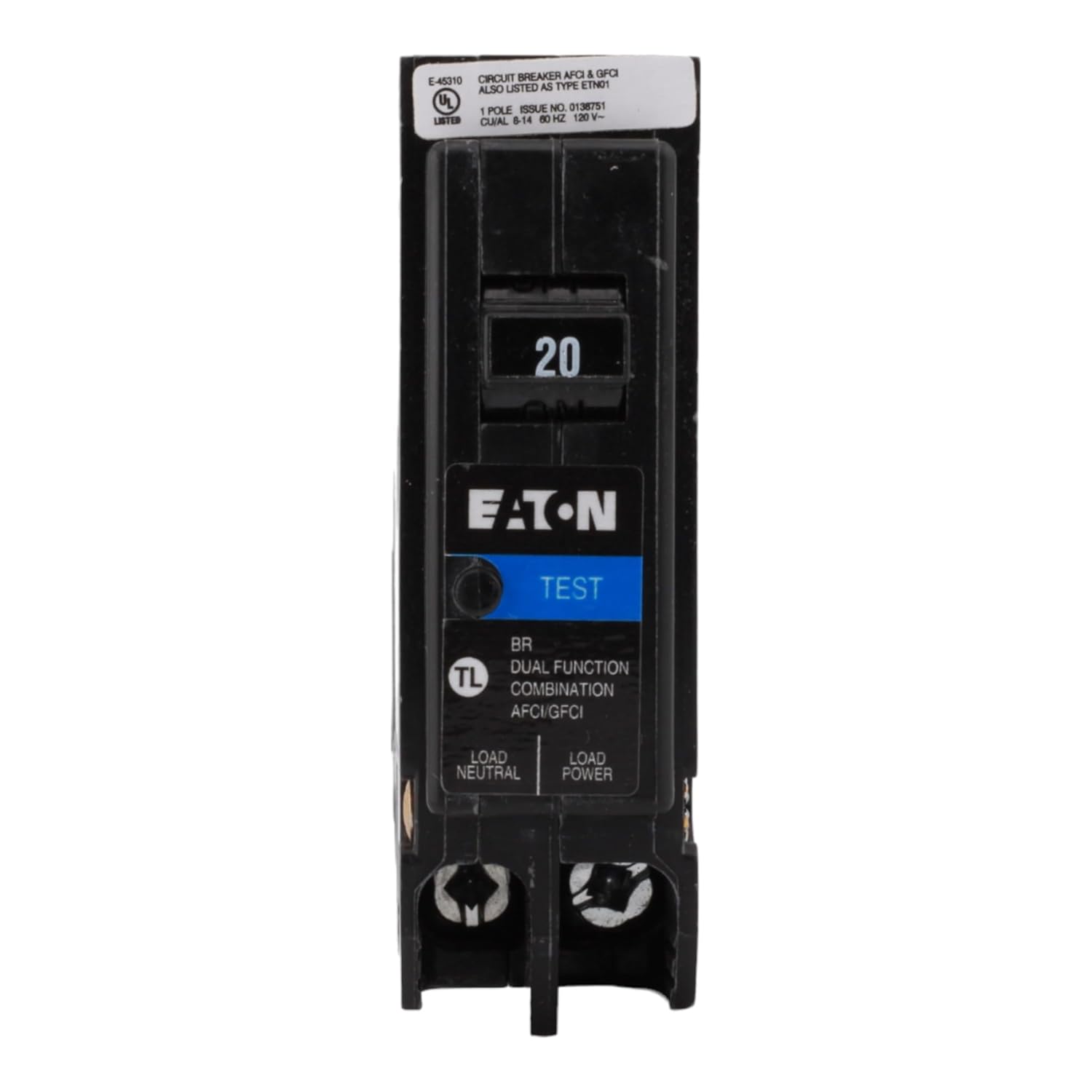 CUTLER HAMMER BRP120DF Circuit Breaker 1P 20A 120V-AC