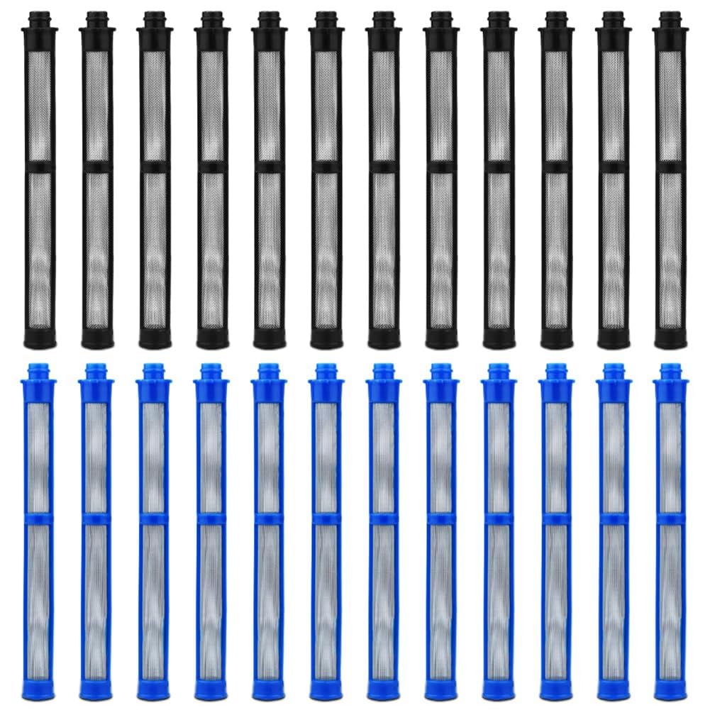 Ctrlzs Airless Spraygun Filter 287033 And 287032 For Contractor Ii & Ftx Ii, Latex 100 Mesh And Latex 60 Mesh (24Pcs)