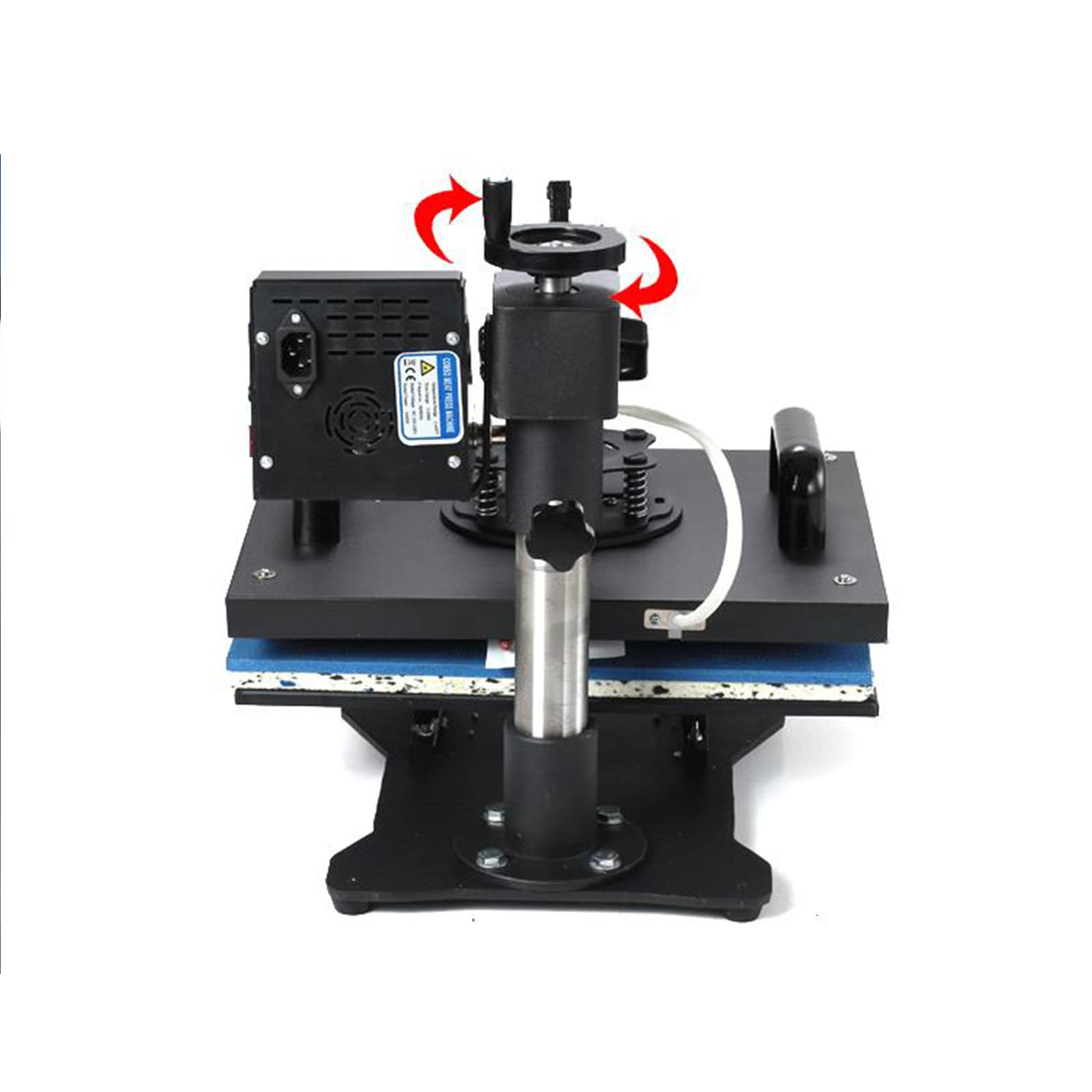 Stampa a Sublimazione Multifunzionale Swing Away Doppio Controllo Digitale a 360 Gradi, pressa a Caldo 8 in 1 Macchina a Sublimazione da 1250 W, Macchina a Sublimazione multifunzio