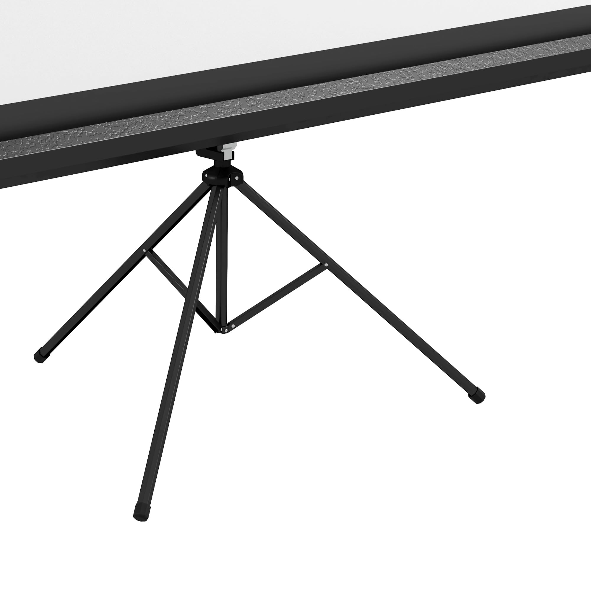 HOMCOM Pantalla de Proyector Manual con Soporte 16:9 100 Pulgadas Negro | 221x124 cm, Pantalla de Proyección Portátil, Altura Ajustable, Interior y Exterior, Eventos Deportivos, Cine en Casa