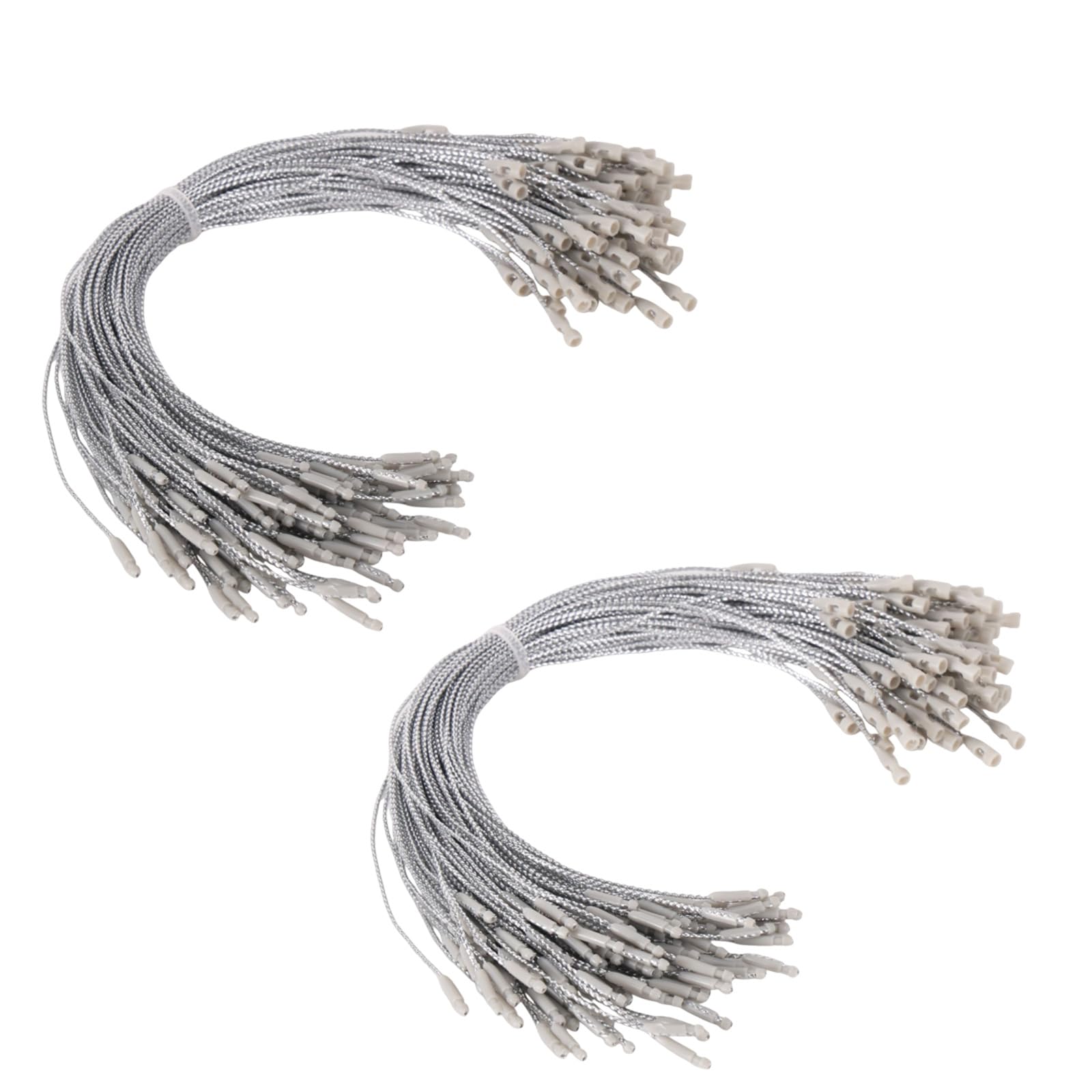 SAVITA 200pcs Christmas Ornament Hanger String Bauble Thread(Silver)