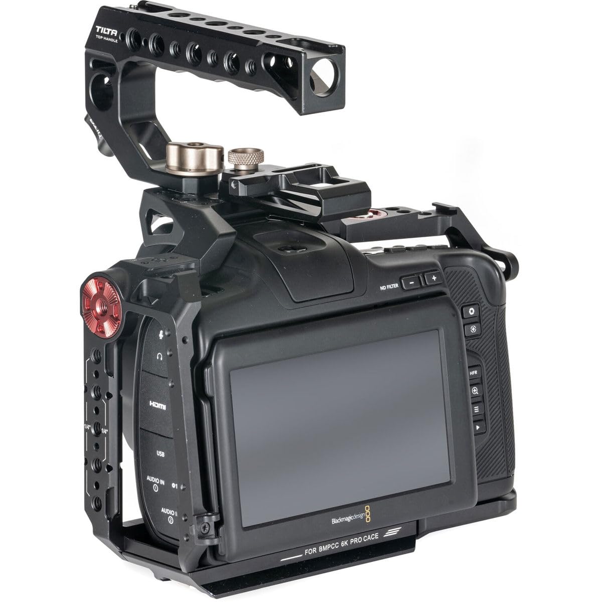 Tilta Kit básico compatible con BMPCC 6K Pro jaula de cámara completa Diseño desmontable ligero compacto duradero fácil instalación negro TA-T11-B-B