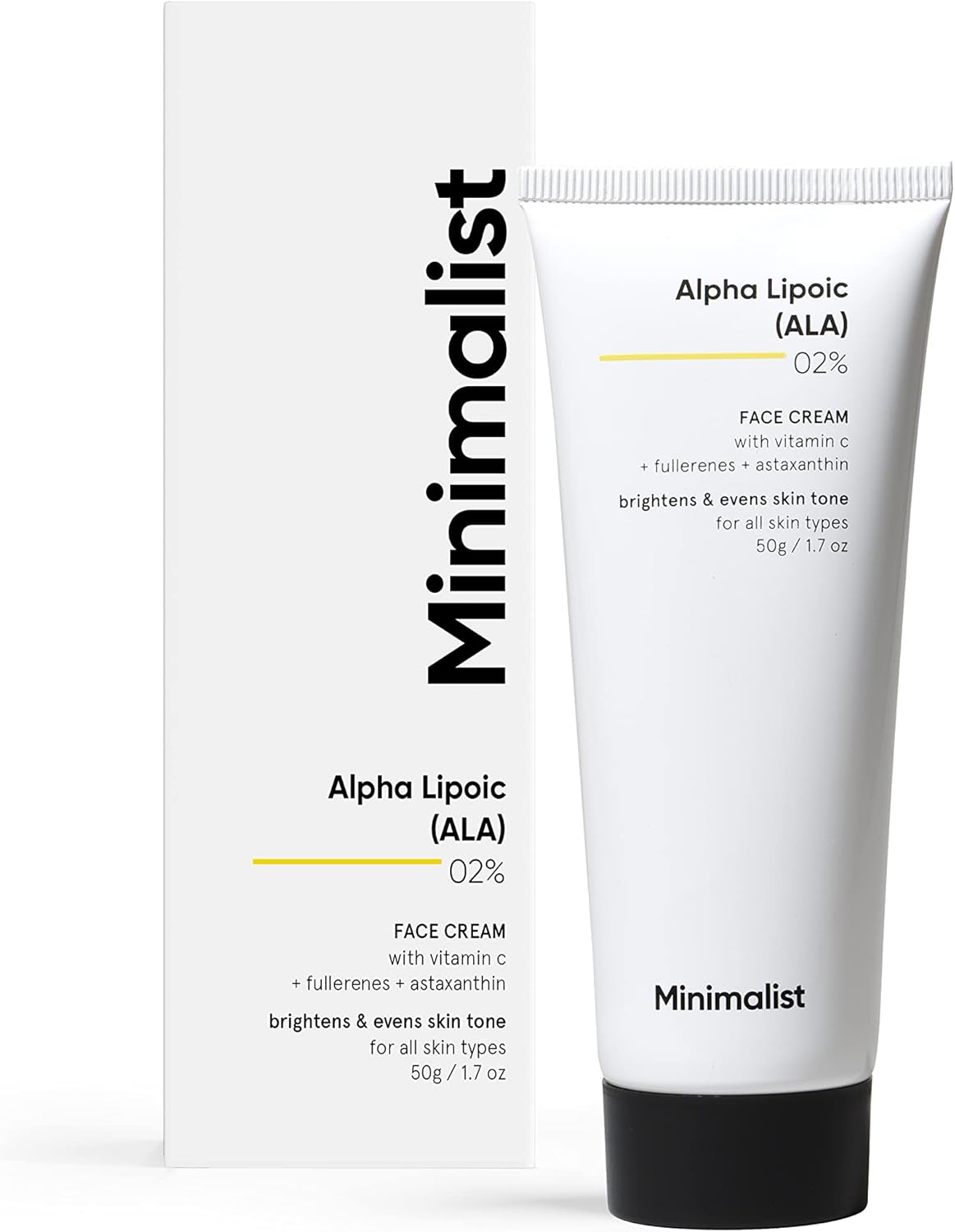 Minimalist 2 Alpha Lipoic (ALA) Brightening Cream with Vitamin C for