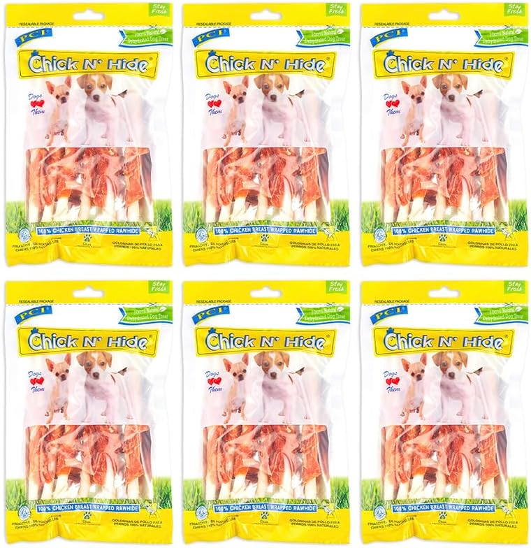PCI - Pet Center Inc - Chick N Hide Dog Treats, 6 Packs