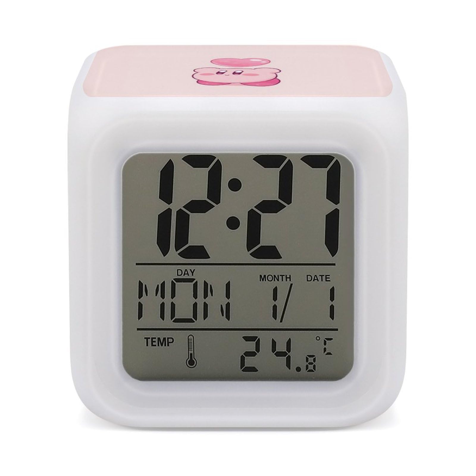 Amazon.co.jp: 星のカービィ 目覚まし時計 デジタル置き時計 温度湿度