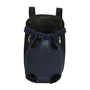 Macaso Pet Carrier Backpack Legs Out Travel Bag for Small Dog Cat L Navy Blue