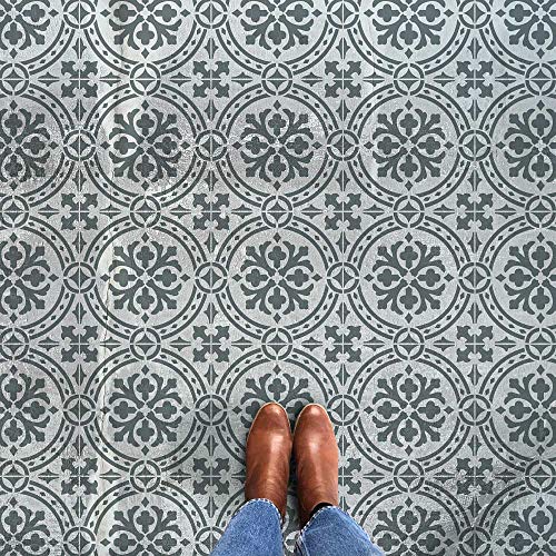 Calista Tile Stencil - Tile Stencils for Painting Tile Floor - Reusable Tile