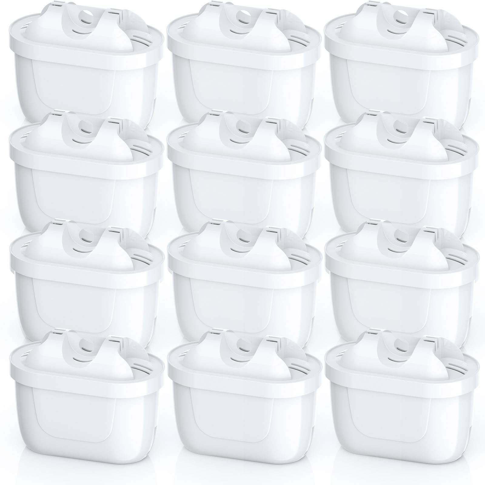12 Pack Ersatz-Wasserfilter Kartuschen Kompatibel mit Brita Maxtra+ Kanne, Style und Mavea Elemaris XL, Brita Maxtra Plus, Aluna Wassertank