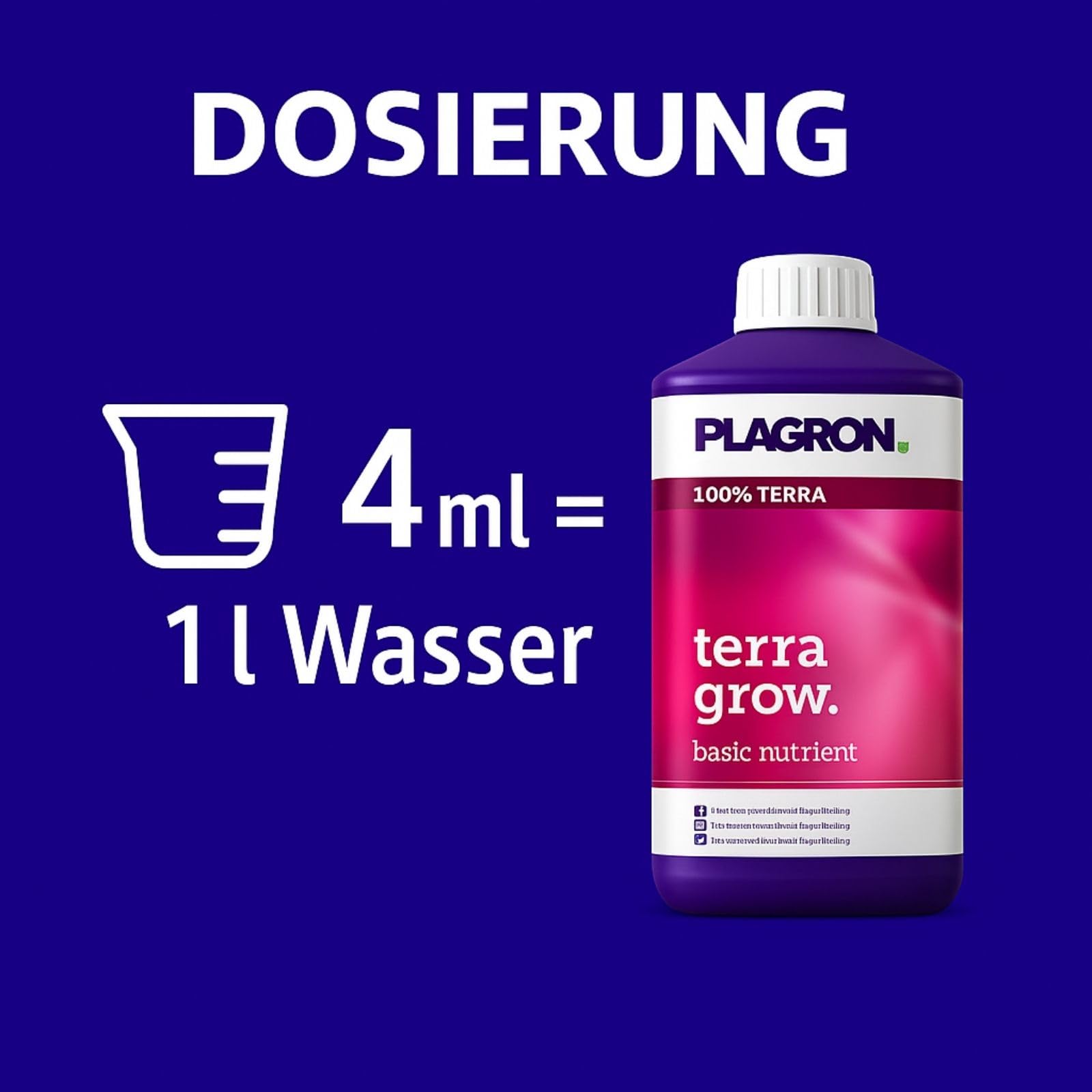 Weedness Plagron Terra Grow 5 L – Engrais croissance haute capacité