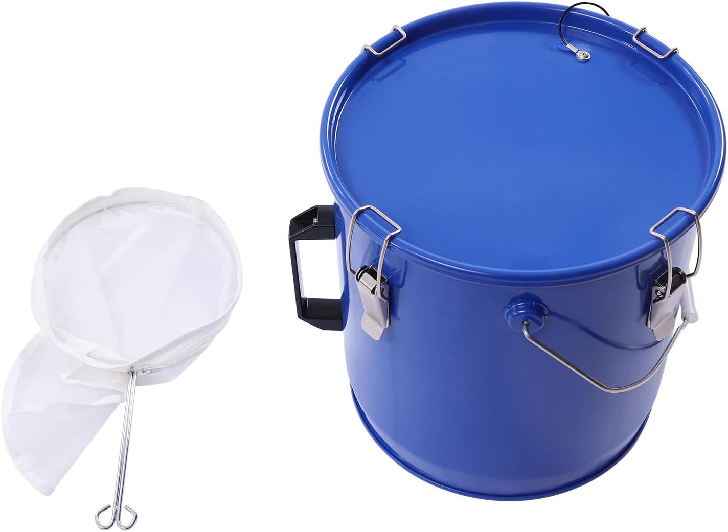22.7L/6Gal Fryer Grease Bucket with Filter Bag Disposal