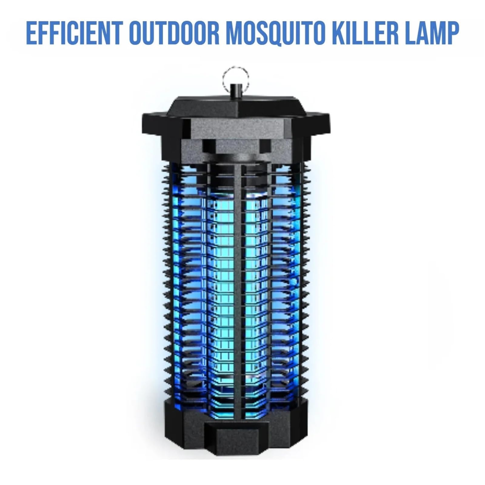 Zapper anti-zanzare impermeabile da 4000 V - Trappola per insetti da 2500 piedi quadrati per casa/patio (18 cm, scarsa illuminazione)