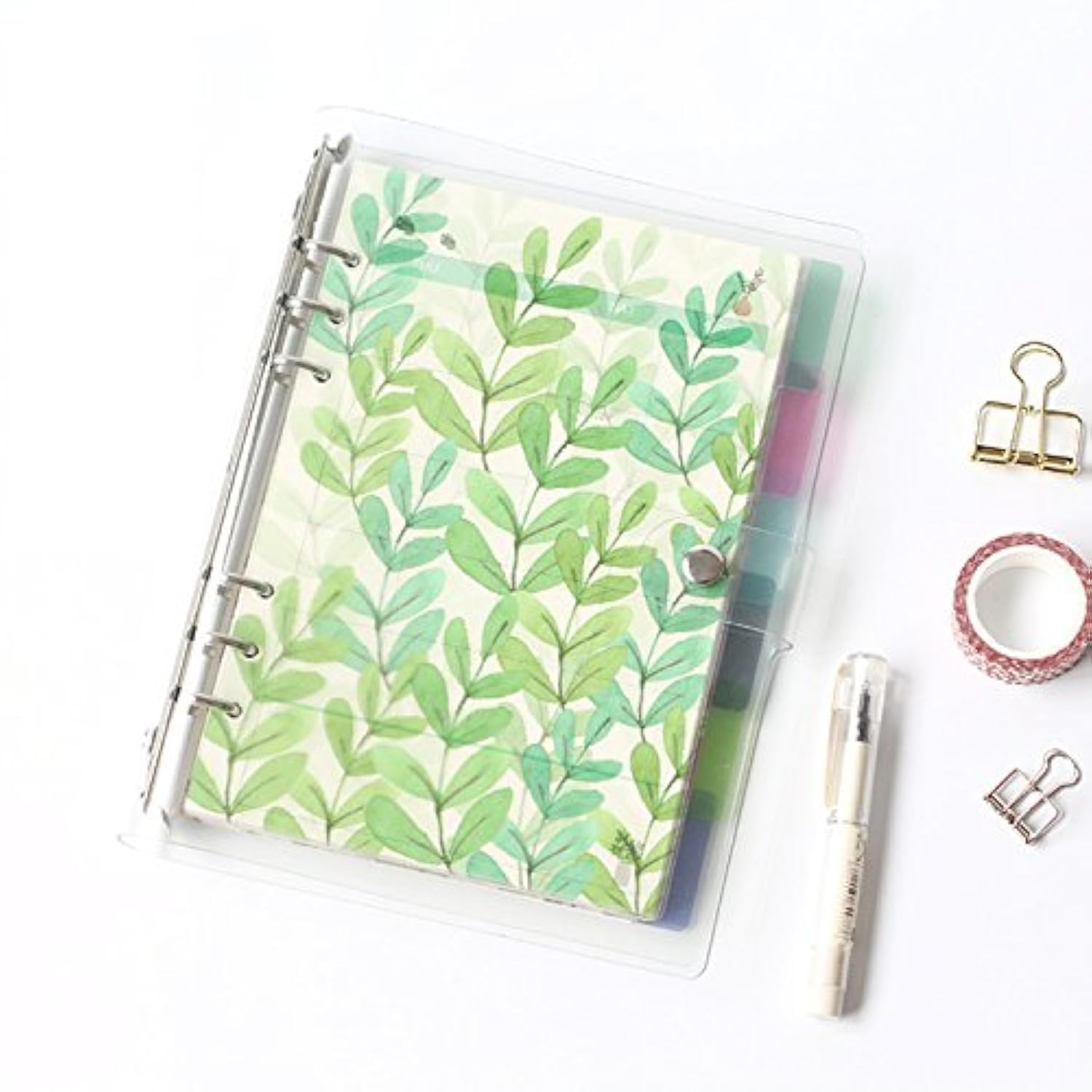 25 Intercalaires A5 6 Trous 5 Couleurs – Feuilles Séparatrices Classeur Anneaux 21×15 Cm Organiseur