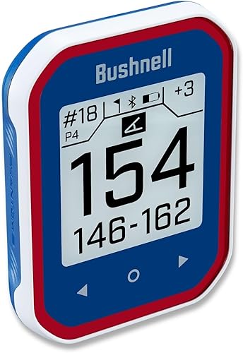 Bushnell Golf Phantom 3 Slope GPS – Handheld, Touchscreen, Slope-Adjusted Distances, 38,000+ Courses & Magnetic Cart Mount, Red/Blue