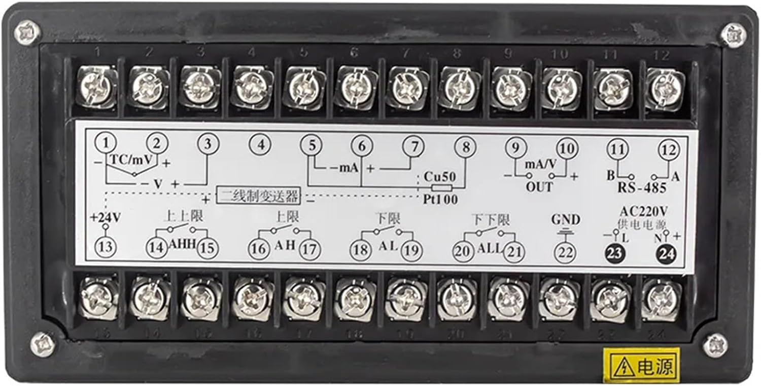 Water Level Indicator 4-20mA for Water Level Sensor Universal Input Liquid Level Controller Temperature Controller(RS485 out-AC220V)