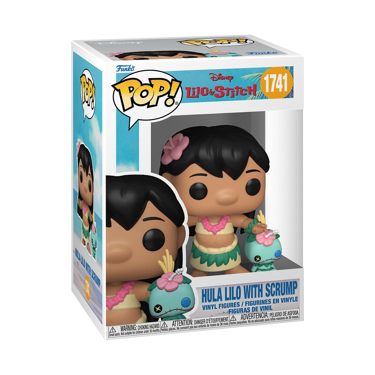 Funko Pop! & Buddy: Disney - Lilo & Stitch - Hula Lilo with Scrump - Figura de Vinilo Coleccionable - Idea de Regalo - Mercancía Oficial - Juguetes para niños y Adultos