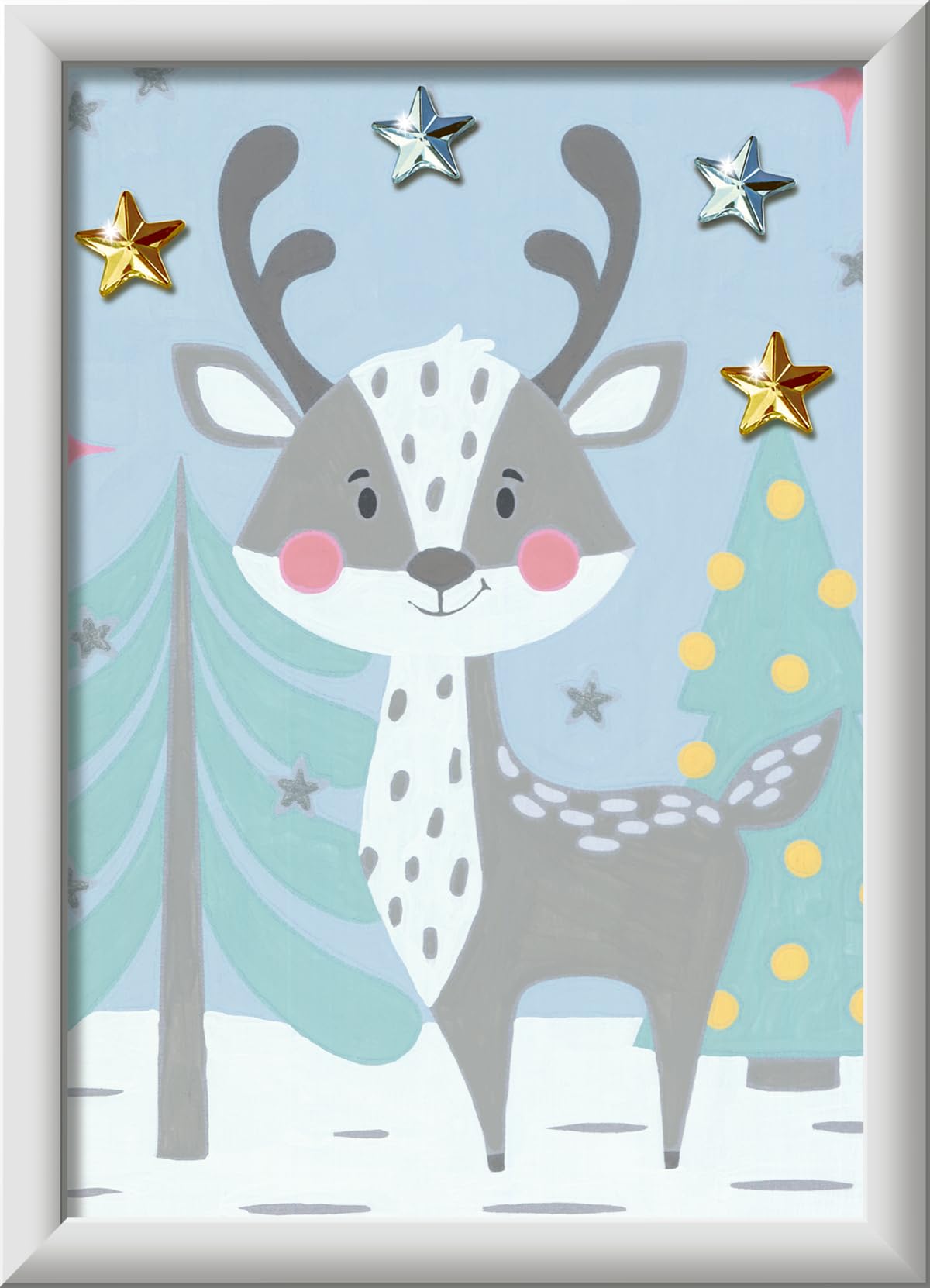 Ravensburger CreArt Joli Cerf – Peinture Par Numéro Pour Enfant 7+ – Avec Cadre, Pinceau Et 5 Couleurs Acryliques