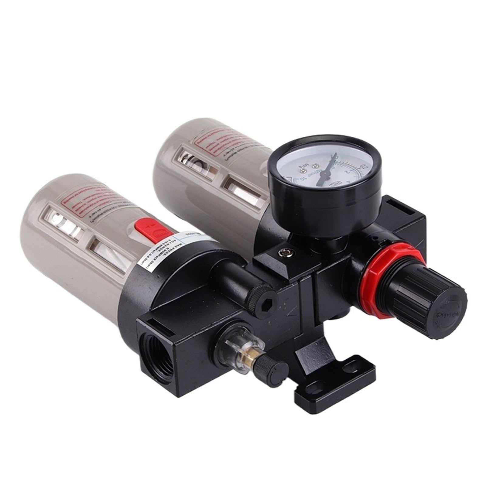 Filtro-regolatore per compressori d'aria, Lubrificatore regolatore filtro pneumatico serie AFC BFC combinato con separatore acqua olio in rame(BFC2000)