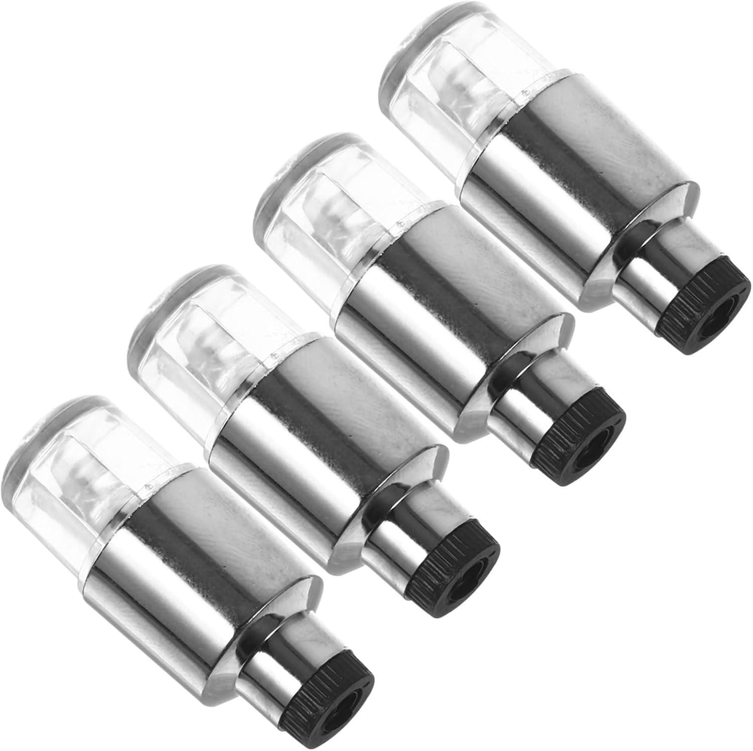 4 Pcs LED Tire Valve Stem Caps Colorful Auto Decorative Lights for Enhanced Visibility Style Motion Activated Wheel Lamps for Cars Trucks Motorcycles