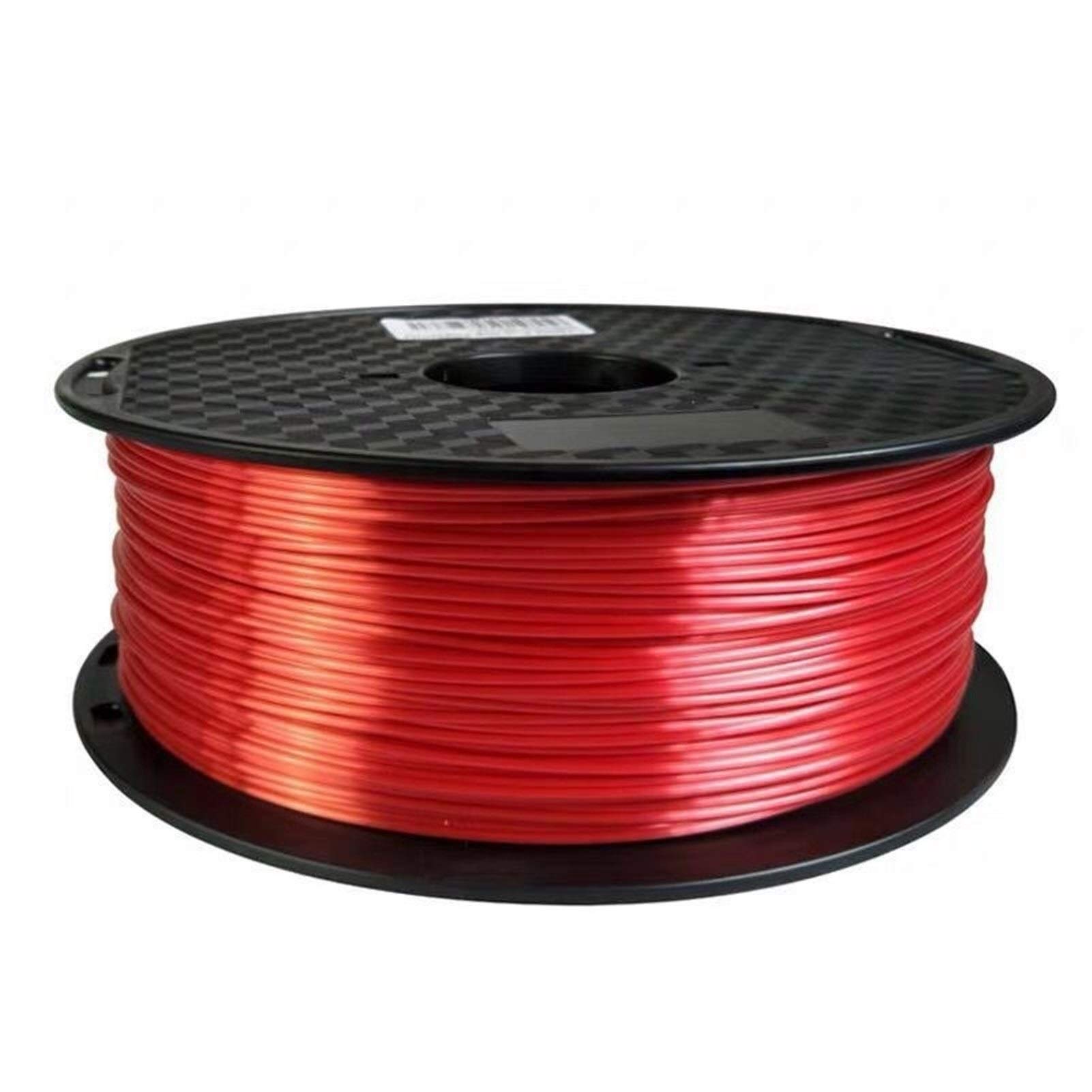 3D-Druckerfilament Silk PLA Rot 1,75 mm 3D-Druckerfilament, luxuriös, seidig rot, satter Glanz, 250 g/500 g/1 kg(Red 250g)