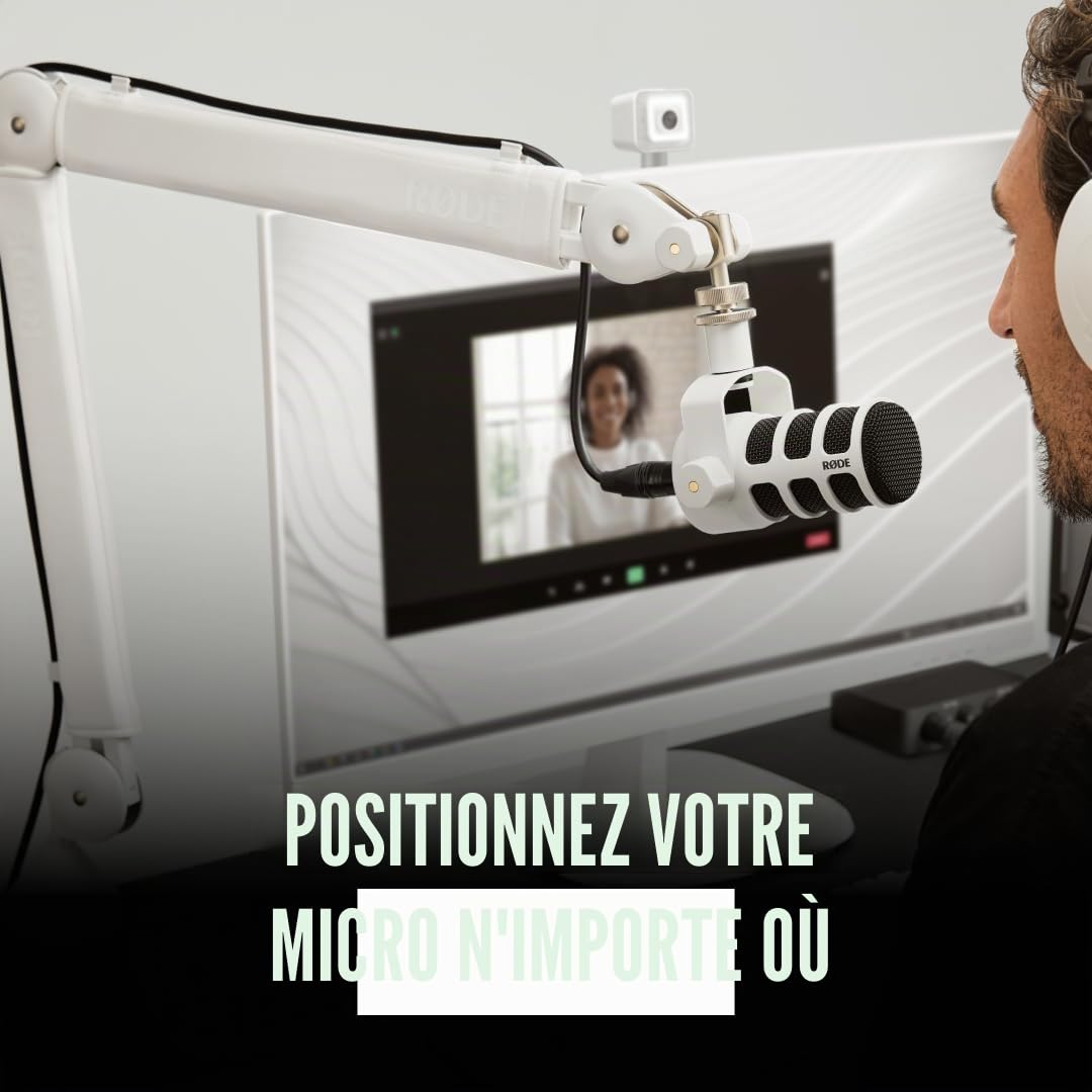 RØDE Microphones bras de studio professionnel premium PSA1+ (Rouge)