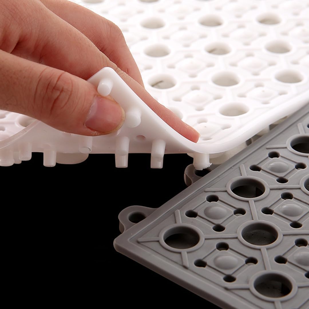 お風呂マット 浴室内マット 滑り止めマット TPE製 バスマット 防カビ 風呂用すのこ 洗い場マット 速乾 丸洗い可 転倒防止 家庭