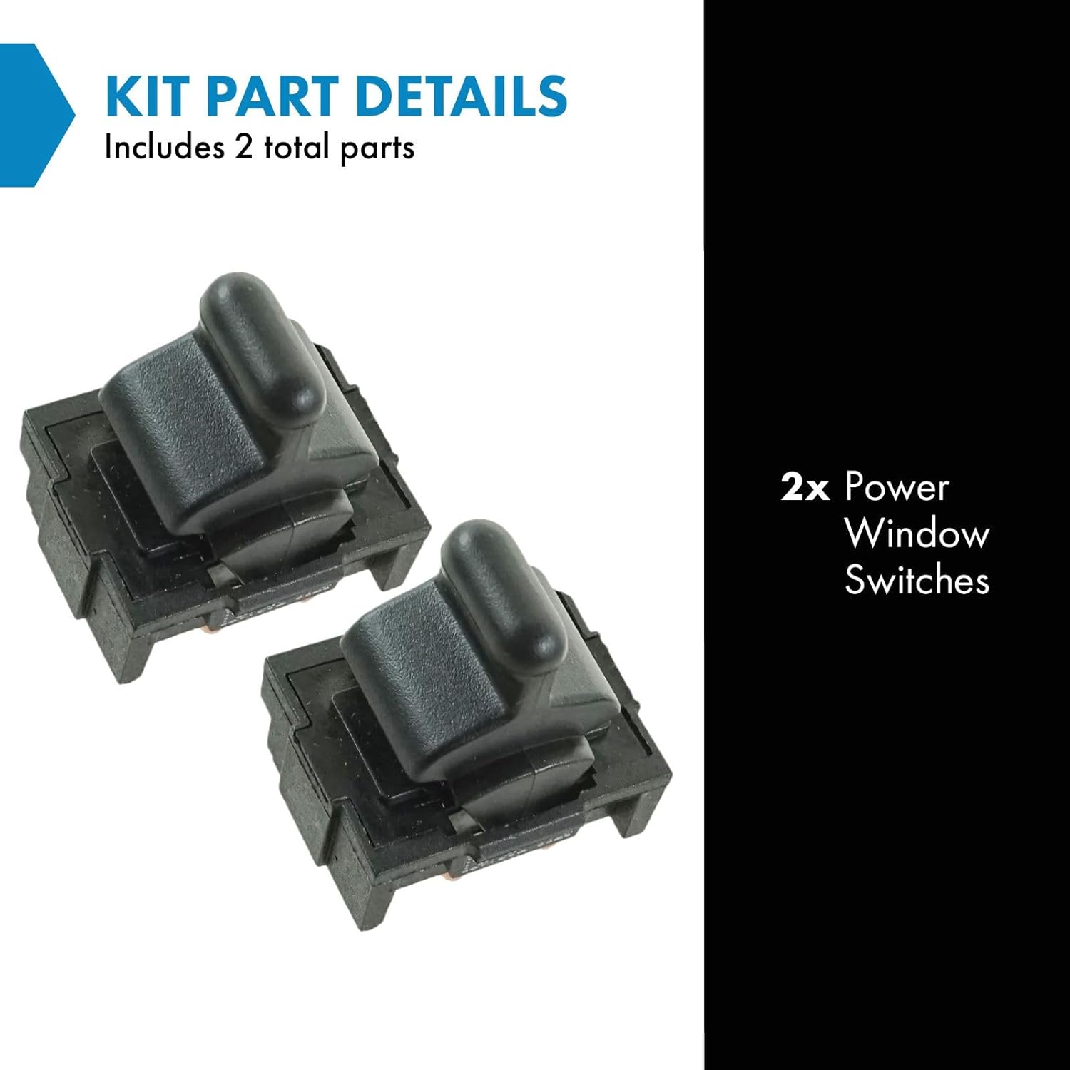 TRQ Power Window Switch Compatible with 1984-1989 Chevrolet Corvette