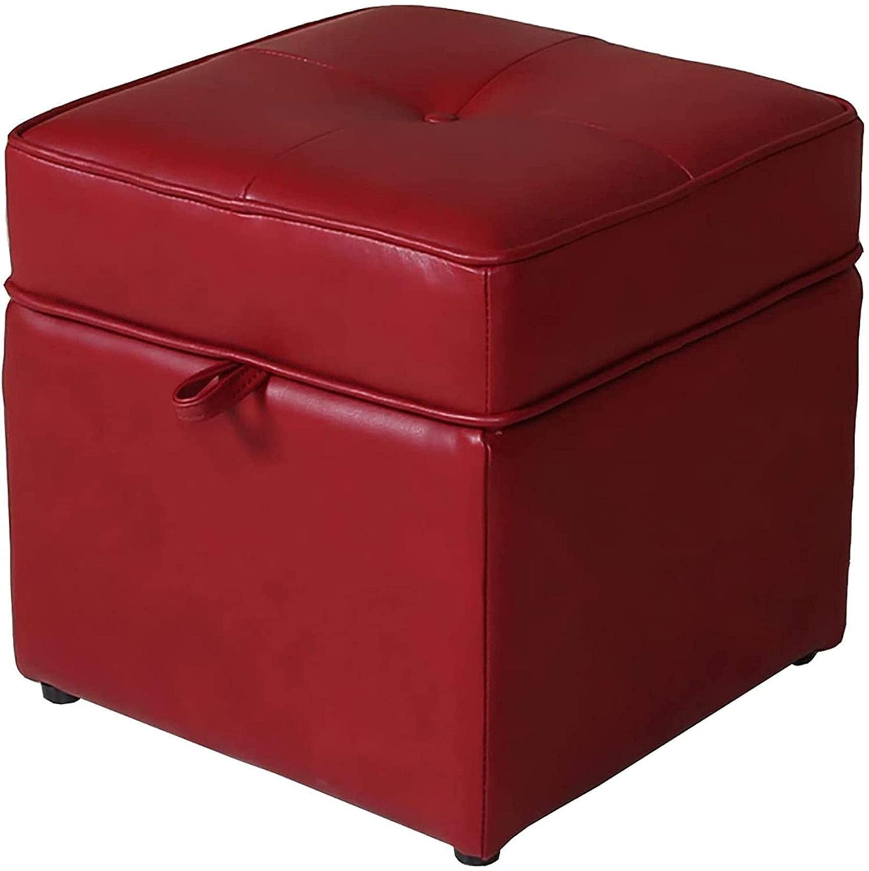 Pouf de rangement coffre à jouets et banc de rangement d'entrée en cuir