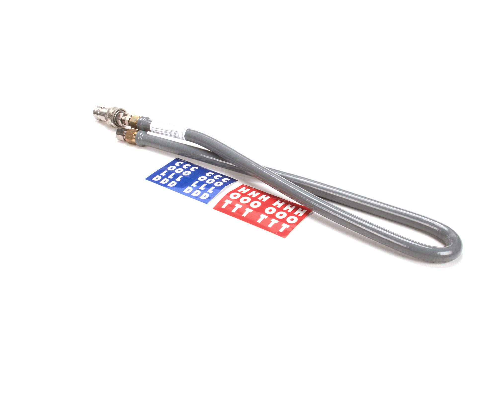 Connecteur Hi-PSI 3/8 Dormont flexible gris de 121,9 cm avec raccord déconnexion rapide 2 voies